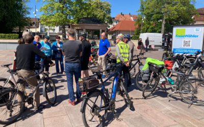 Freie Wähler auf Radtour “Grüner Ring” rund um Ludwigsburg